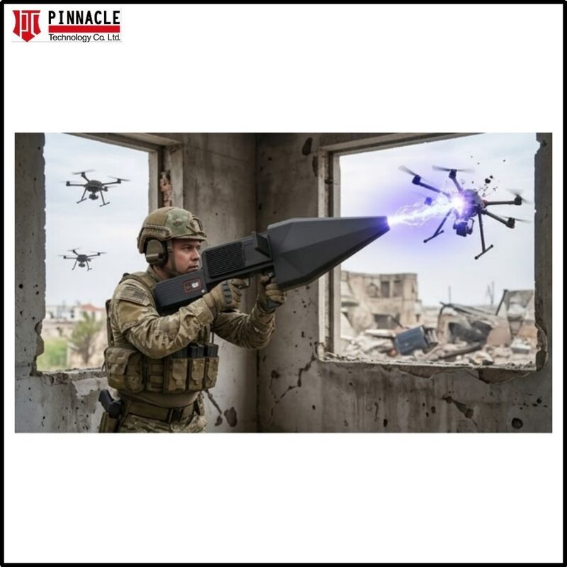 Tactical Anti-Drone Jammer Drone Detector 300MHz-6000MHz All-in-One Uav & Fpv Defense